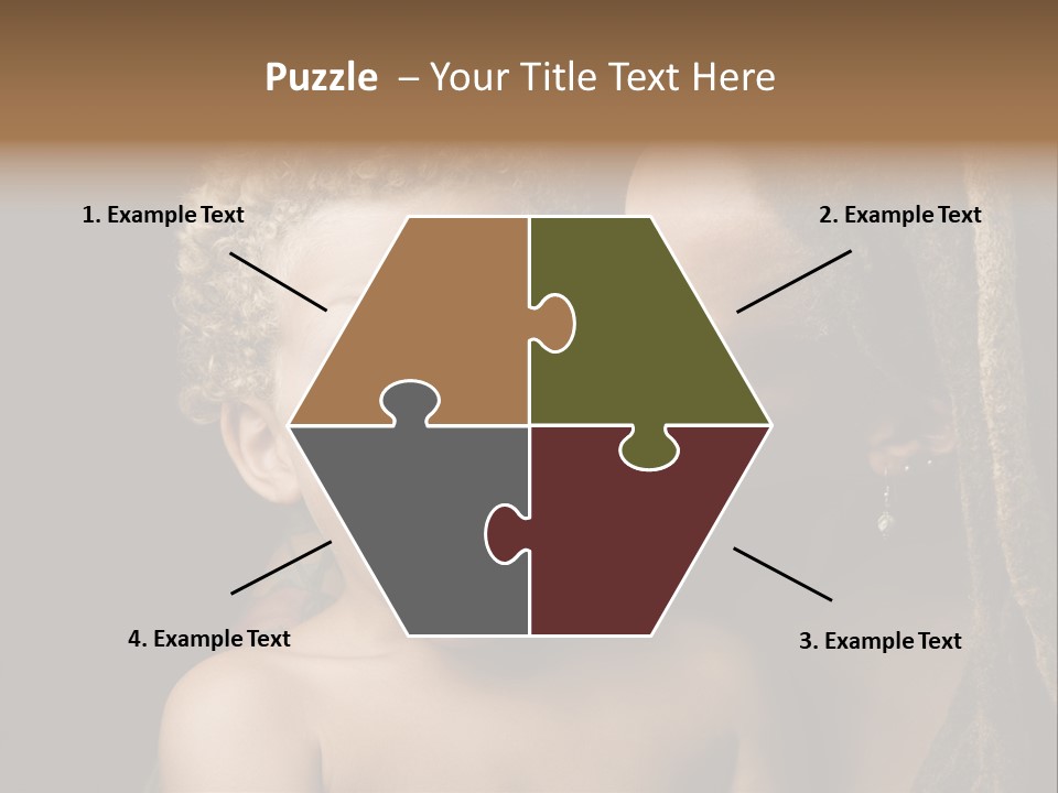 A Woman Kissing A Child With Her Mouth Open PowerPoint Template