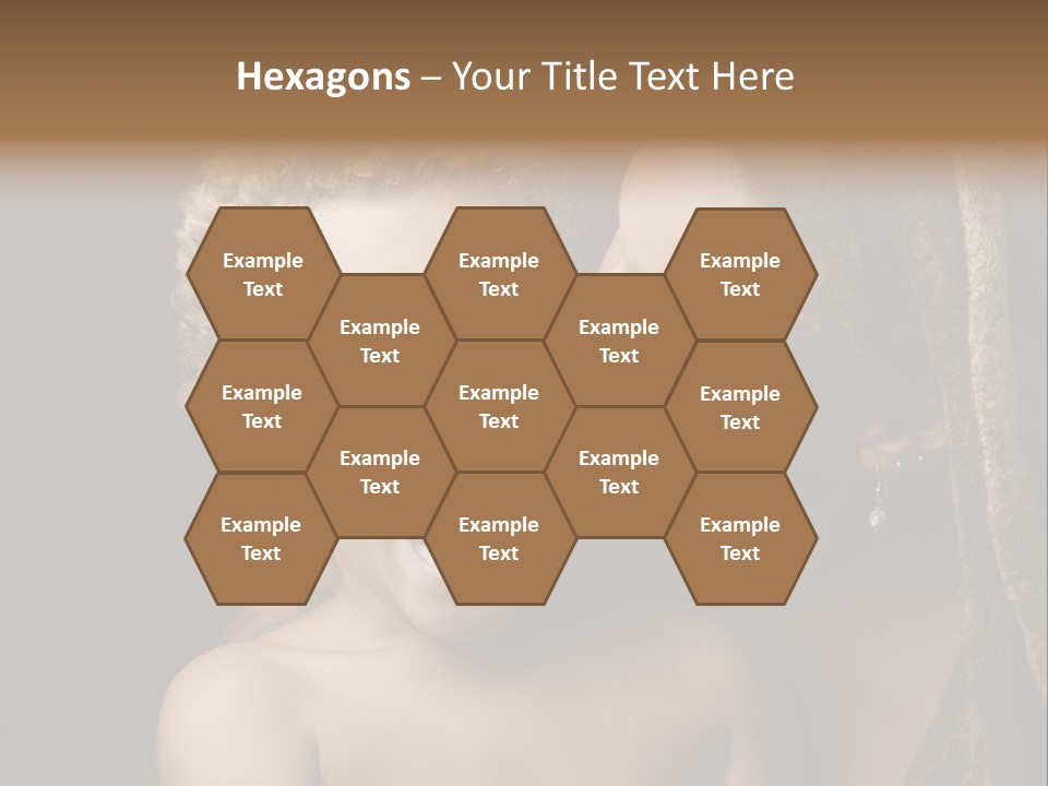 A Woman Kissing A Child With Her Mouth Open PowerPoint Template