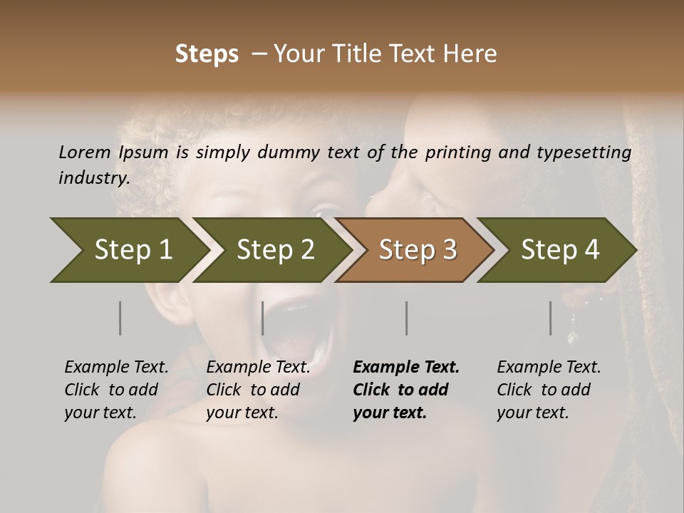 A Woman Kissing A Child With Her Mouth Open PowerPoint Template