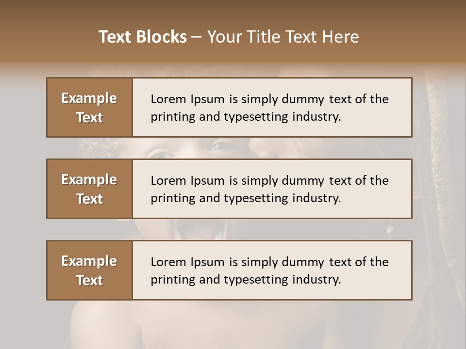 A Woman Kissing A Child With Her Mouth Open PowerPoint Template