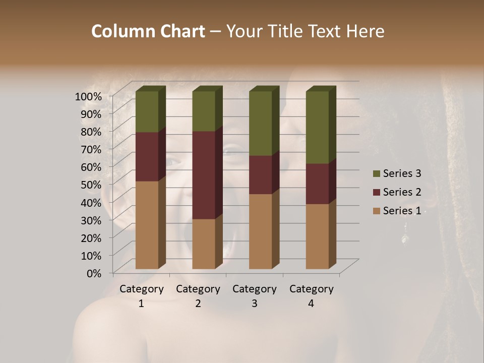 A Woman Kissing A Child With Her Mouth Open PowerPoint Template