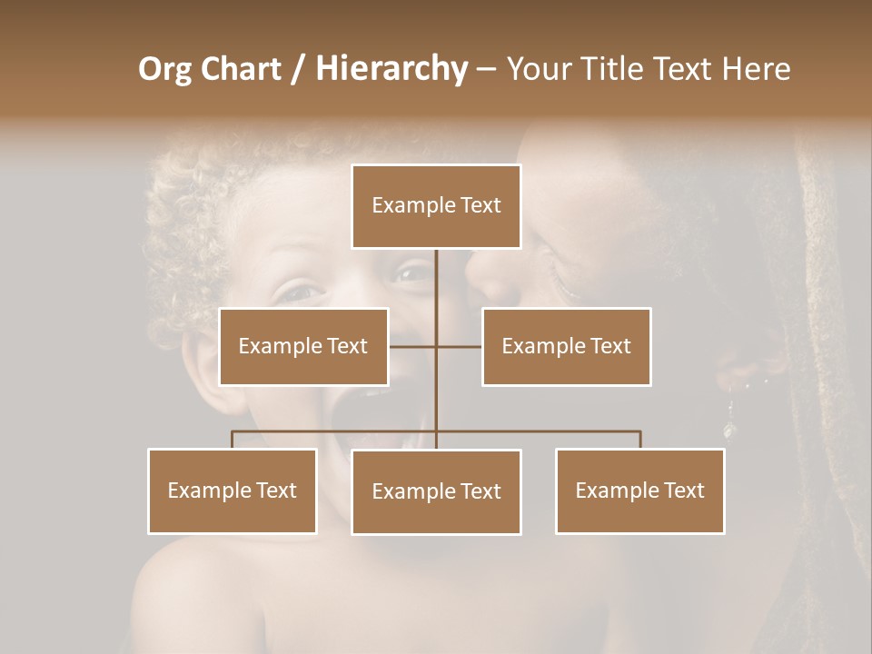 A Woman Kissing A Child With Her Mouth Open PowerPoint Template