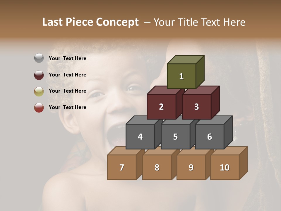 A Woman Kissing A Child With Her Mouth Open PowerPoint Template