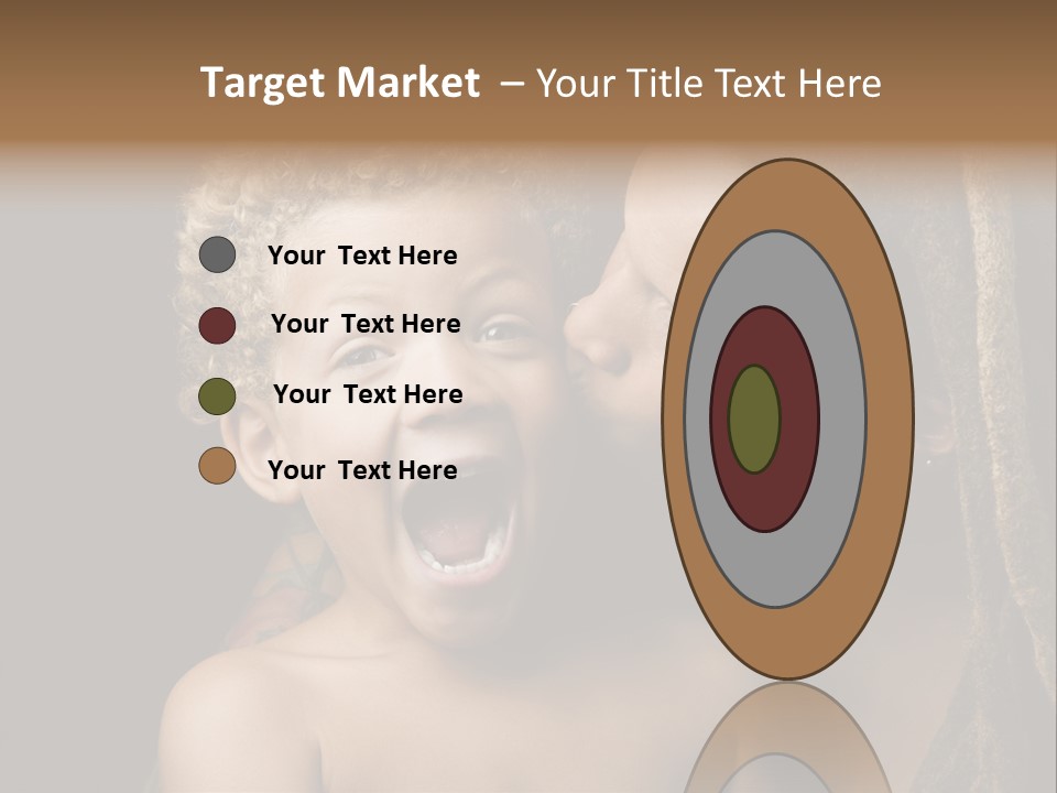 A Woman Kissing A Child With Her Mouth Open PowerPoint Template