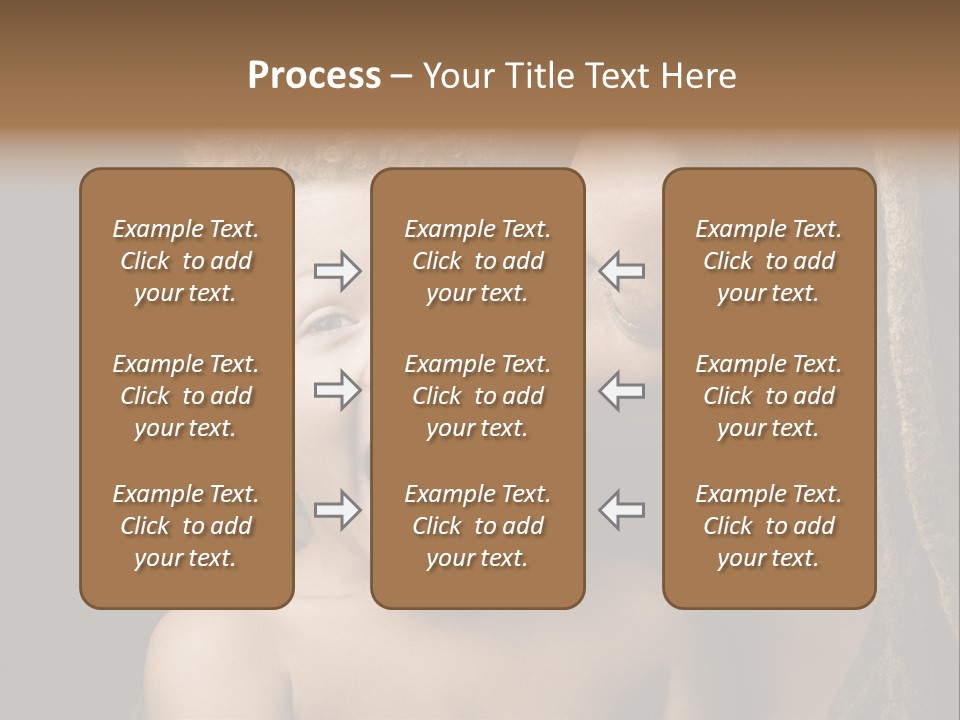 A Woman Kissing A Child With Her Mouth Open PowerPoint Template