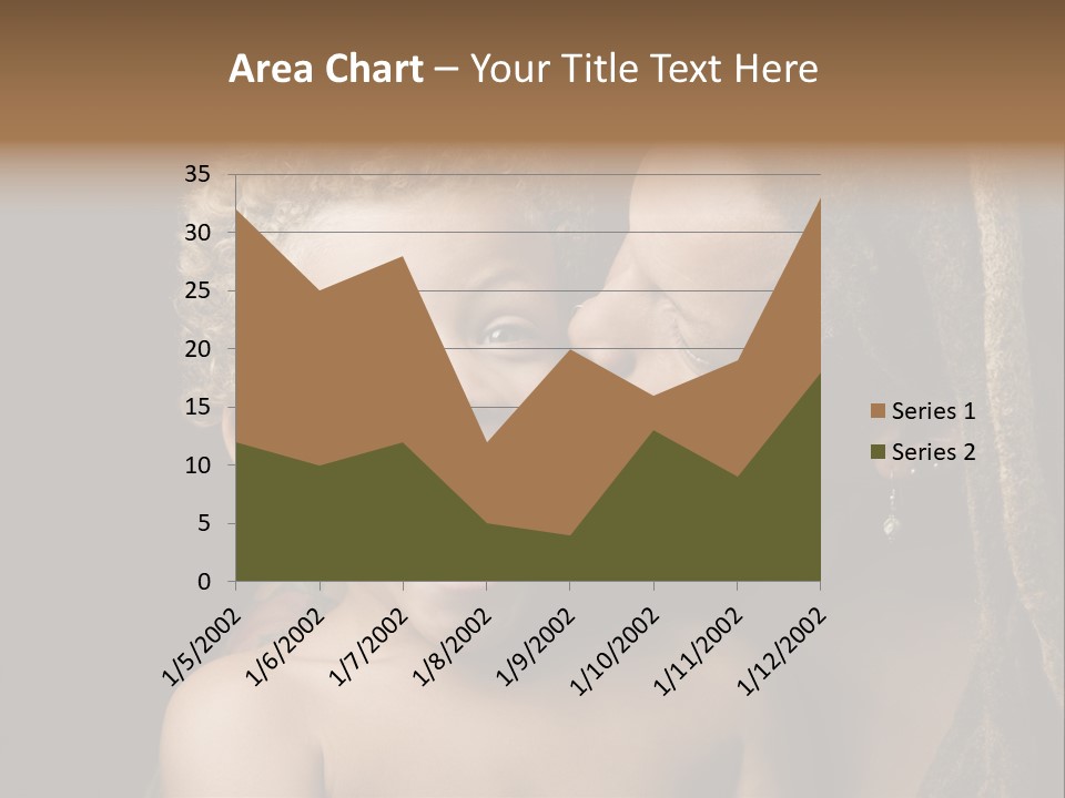 A Woman Kissing A Child With Her Mouth Open PowerPoint Template