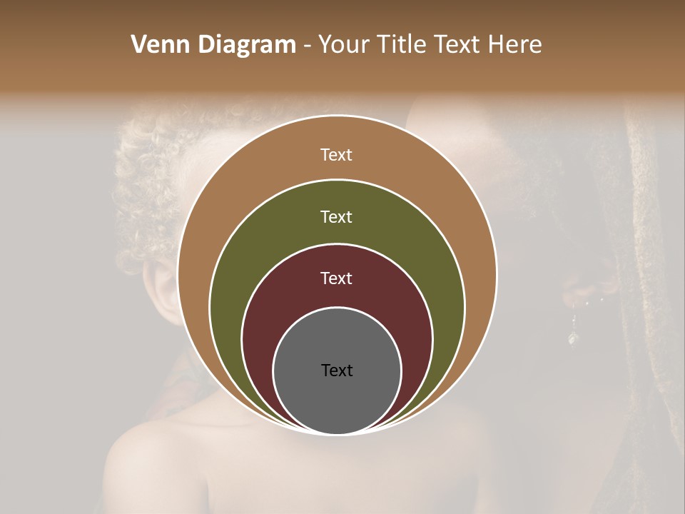 A Woman Kissing A Child With Her Mouth Open PowerPoint Template