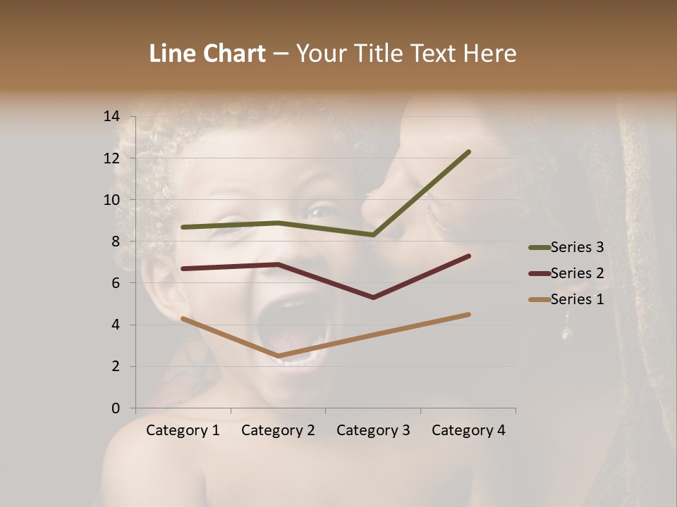 A Woman Kissing A Child With Her Mouth Open PowerPoint Template