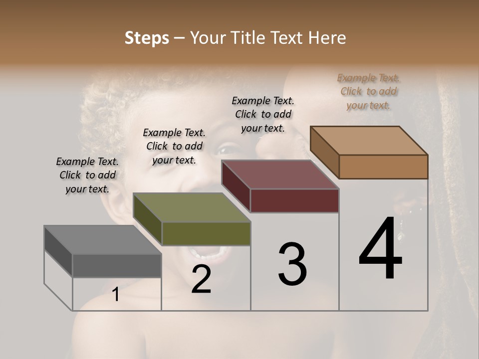 A Woman Kissing A Child With Her Mouth Open PowerPoint Template