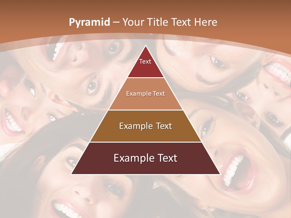 Happy Smiling Young People PowerPoint Template