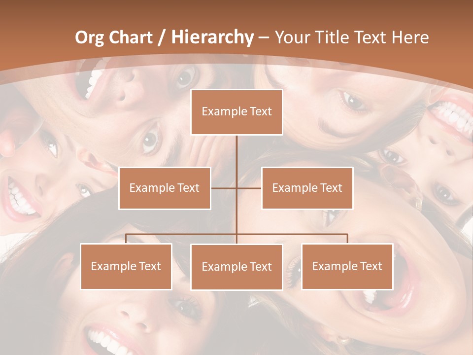 Happy Smiling Young People PowerPoint Template