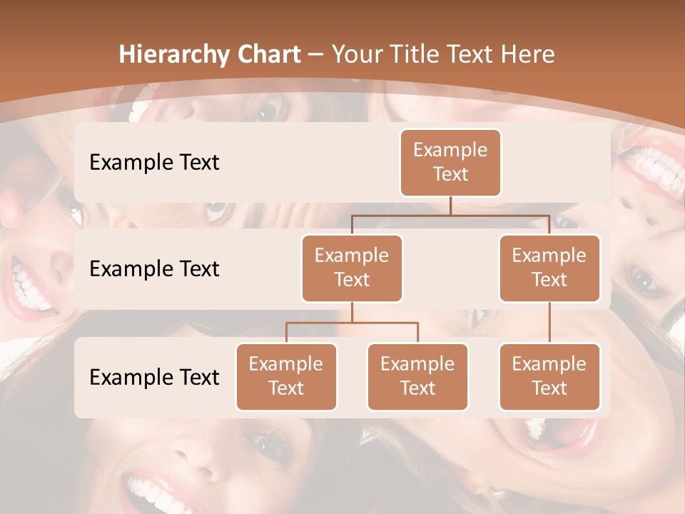 Happy Smiling Young People PowerPoint Template