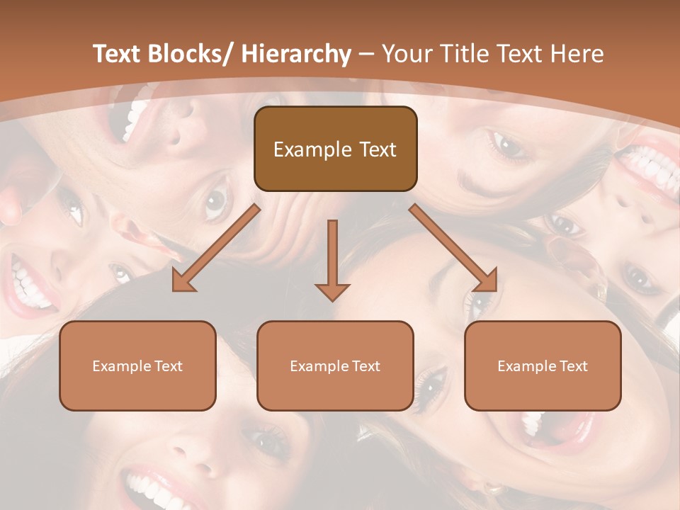 Happy Smiling Young People PowerPoint Template