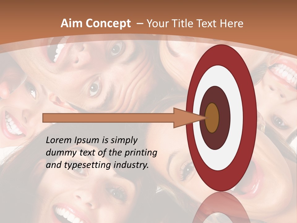 Happy Smiling Young People PowerPoint Template