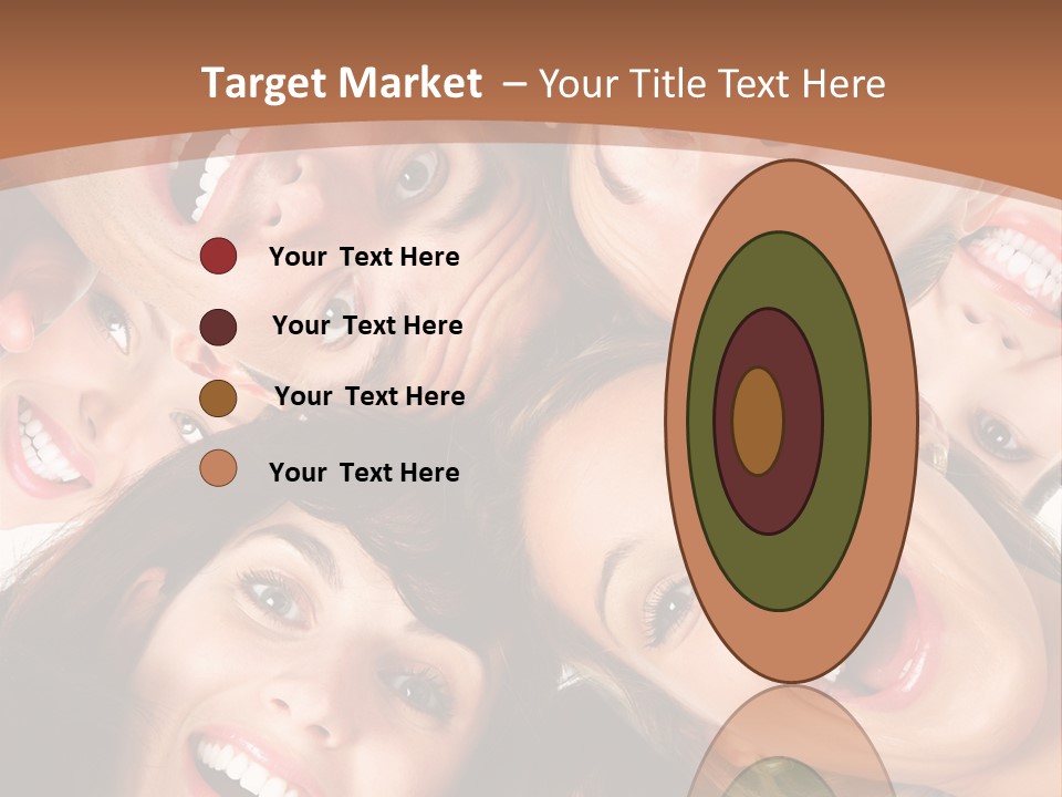 Happy Smiling Young People PowerPoint Template