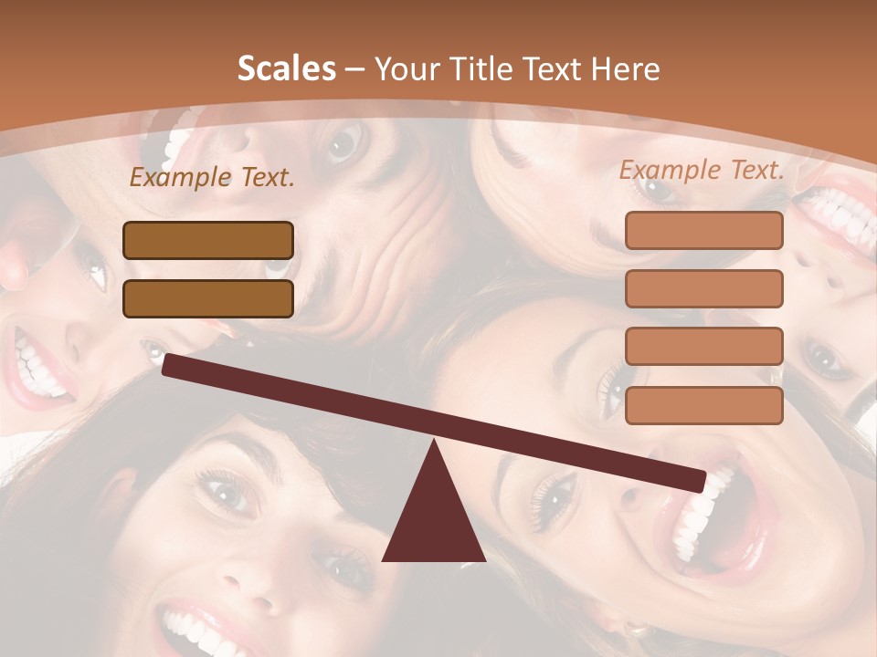 Happy Smiling Young People PowerPoint Template