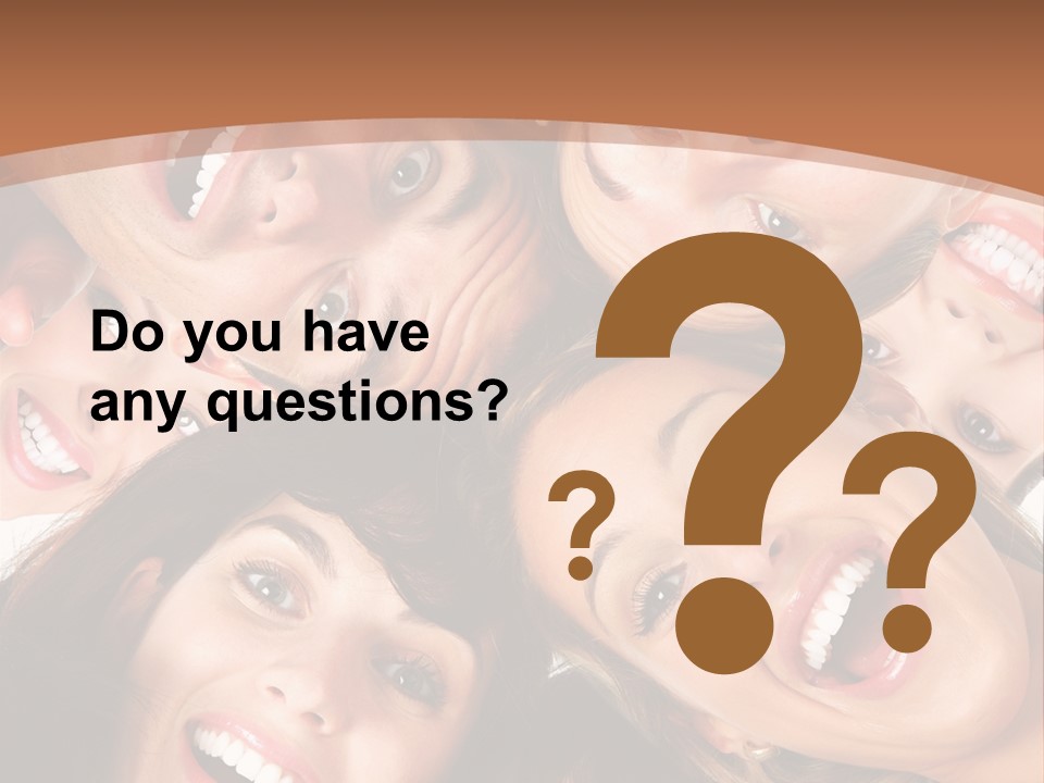 Happy Smiling Young People PowerPoint Template