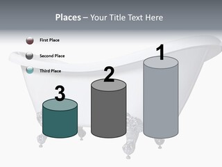 Old Style Bath Tub With Metal Legs PowerPoint Template