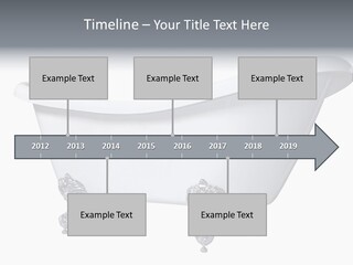 Old Style Bath Tub With Metal Legs PowerPoint Template