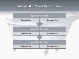 Old Style Bath Tub With Metal Legs PowerPoint Template