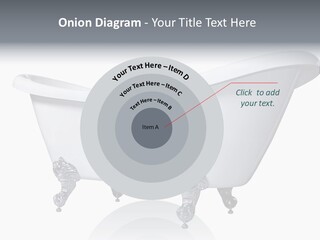 Old Style Bath Tub With Metal Legs PowerPoint Template
