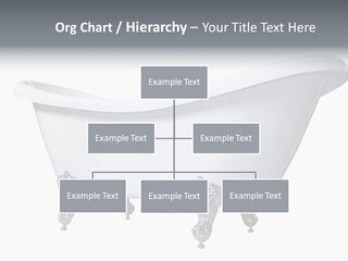 Old Style Bath Tub With Metal Legs PowerPoint Template