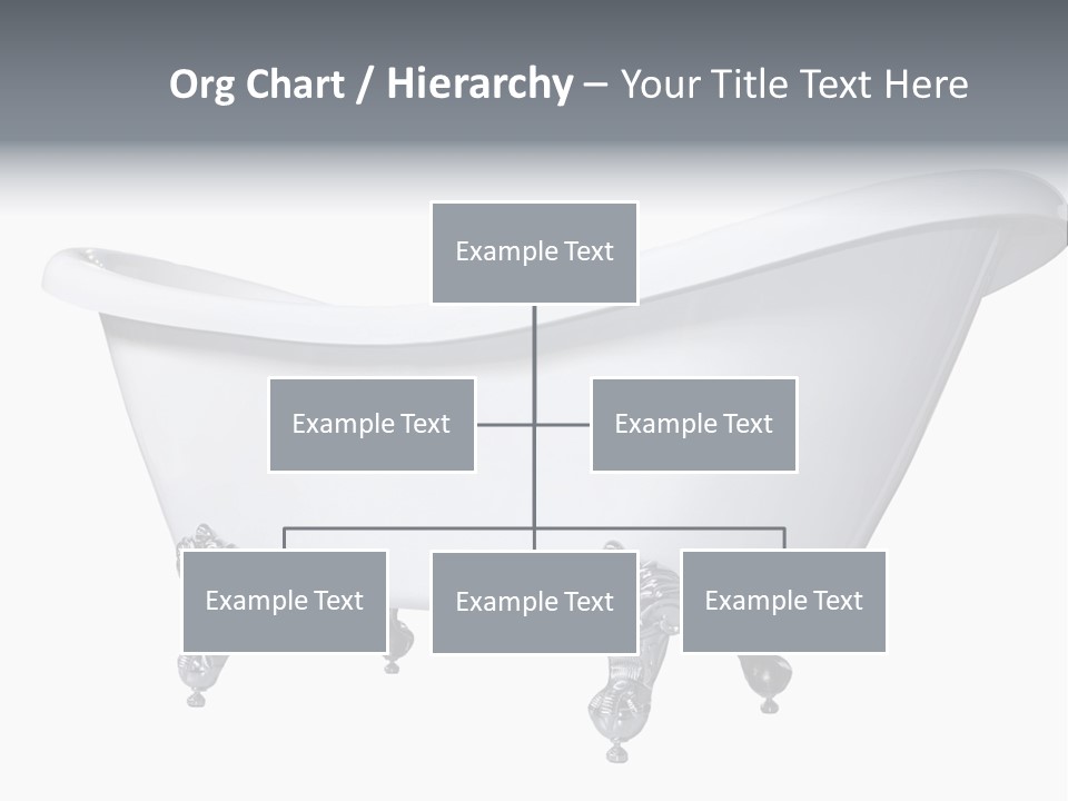 Old Style Bath Tub With Metal Legs PowerPoint Template