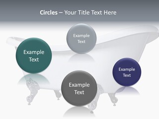 Old Style Bath Tub With Metal Legs PowerPoint Template