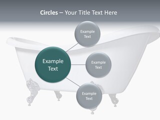 Old Style Bath Tub With Metal Legs PowerPoint Template