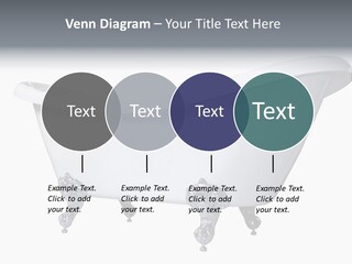 Old Style Bath Tub With Metal Legs PowerPoint Template