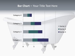 Old Style Bath Tub With Metal Legs PowerPoint Template