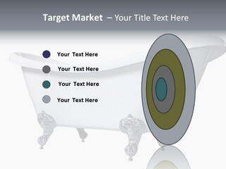 Old Style Bath Tub With Metal Legs PowerPoint Template