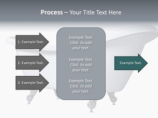 Old Style Bath Tub With Metal Legs PowerPoint Template
