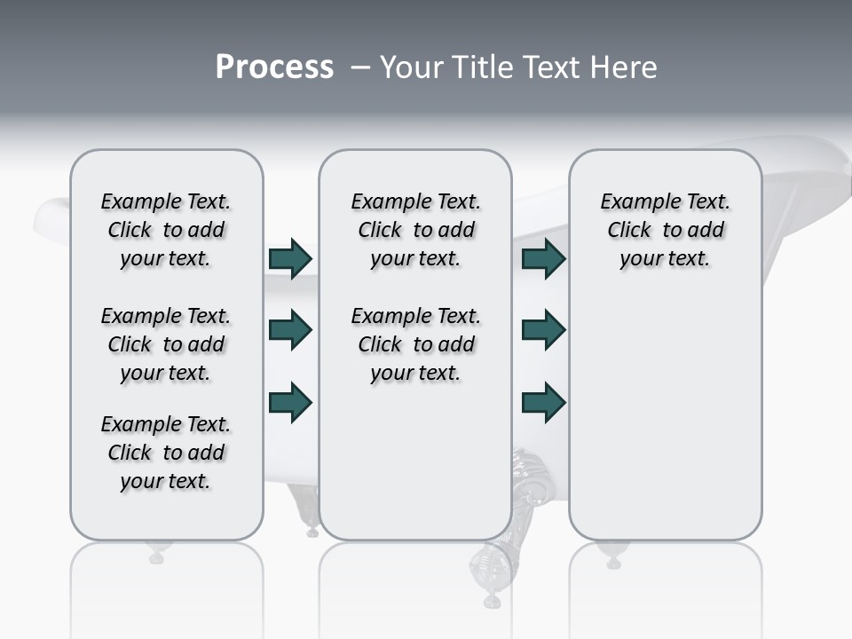 Old Style Bath Tub With Metal Legs PowerPoint Template