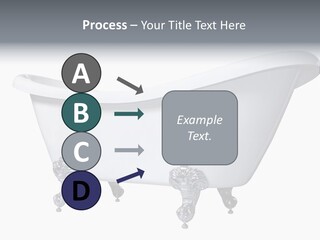 Old Style Bath Tub With Metal Legs PowerPoint Template