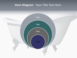 Old Style Bath Tub With Metal Legs PowerPoint Template