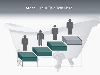 Old Style Bath Tub With Metal Legs PowerPoint Template