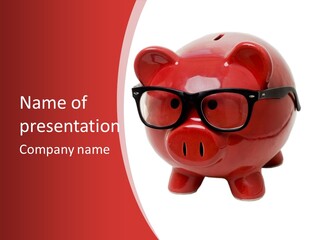 Piggy Bank Manager PowerPoint Template