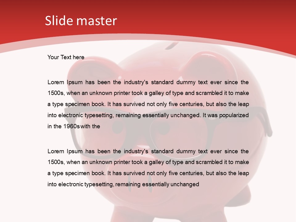 Piggy Bank Manager PowerPoint Template