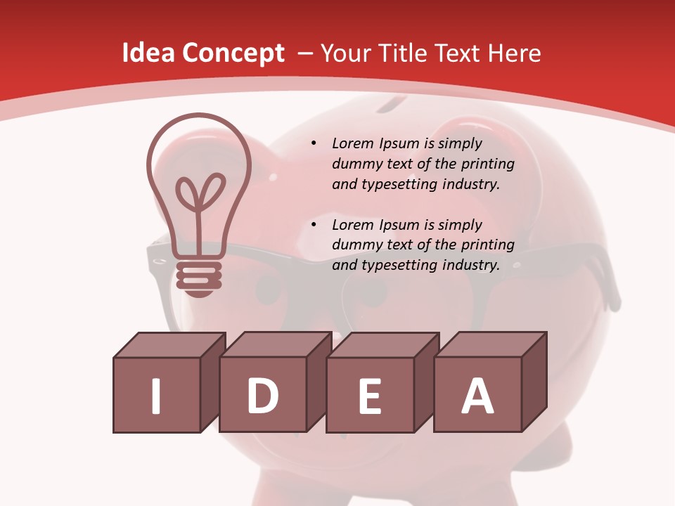 Piggy Bank Manager PowerPoint Template