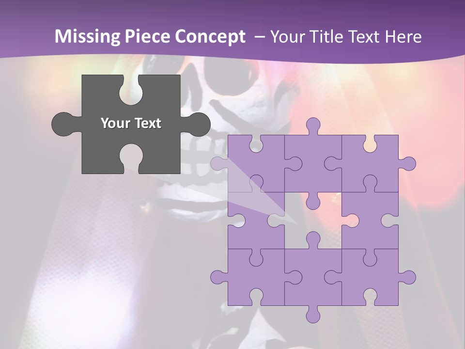 Festive Skeleton Bride And Flowers On A Colorful Background Perfect For Dia-De-Los-Muertos PowerPoint Template