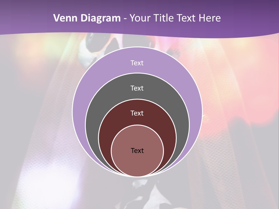 Festive Skeleton Bride And Flowers On A Colorful Background Perfect For Dia-De-Los-Muertos PowerPoint Template