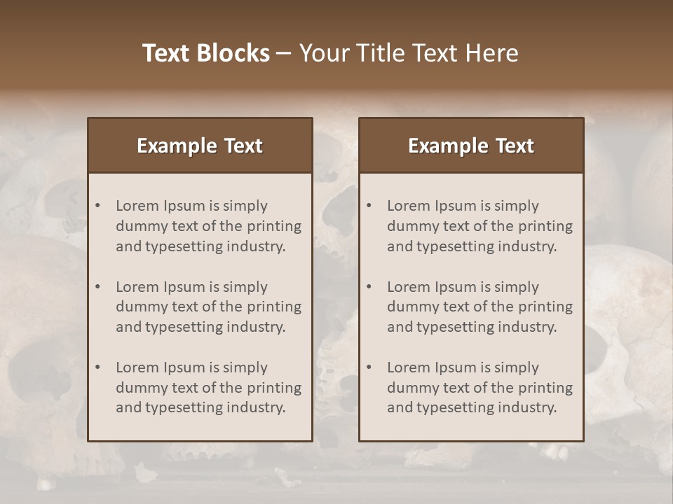 Skulls From A Mass Grave Of Khmer Rouge Victims In Choeung Ek Aka The Killing Fields Near Phnom Penh, Cambodia. PowerPoint Template