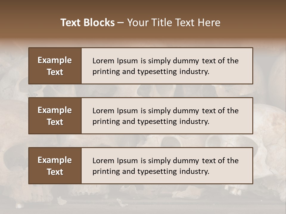 Skulls From A Mass Grave Of Khmer Rouge Victims In Choeung Ek Aka The Killing Fields Near Phnom Penh, Cambodia. PowerPoint Template