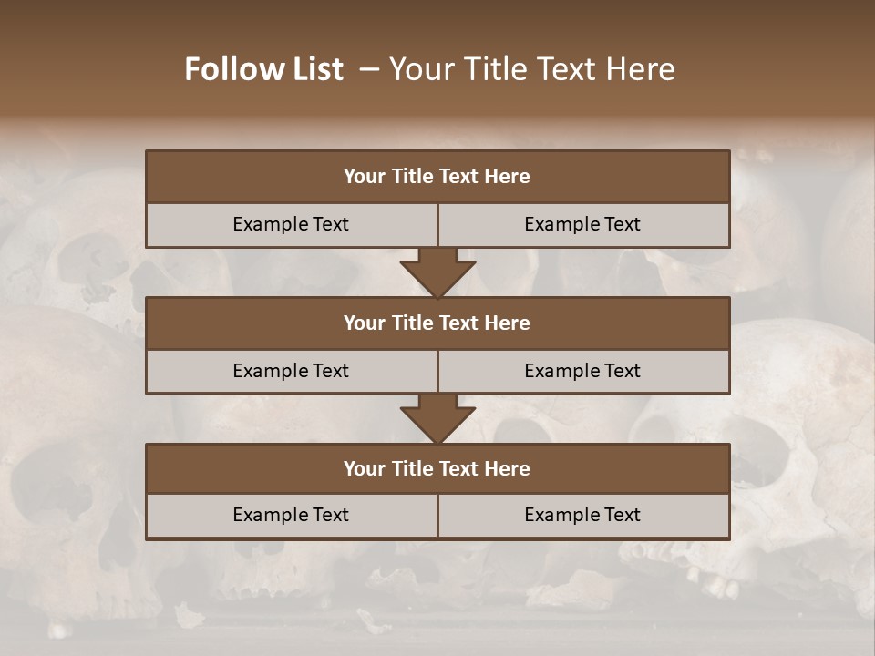 Skulls From A Mass Grave Of Khmer Rouge Victims In Choeung Ek Aka The Killing Fields Near Phnom Penh, Cambodia. PowerPoint Template