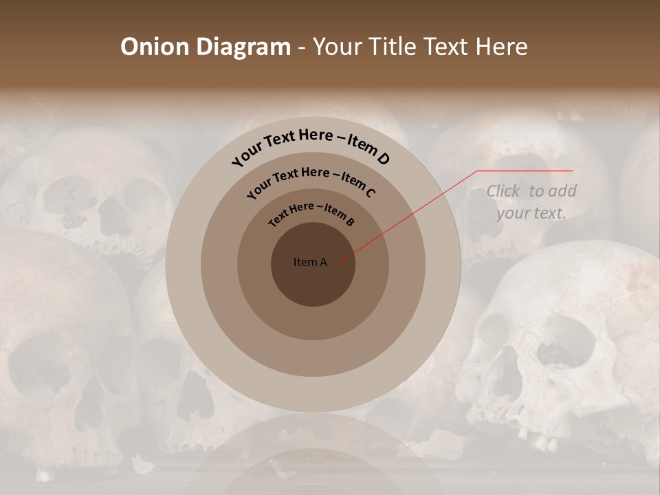 Skulls From A Mass Grave Of Khmer Rouge Victims In Choeung Ek Aka The Killing Fields Near Phnom Penh, Cambodia. PowerPoint Template