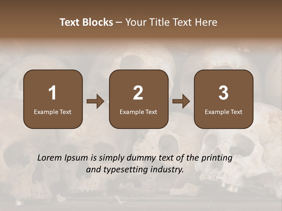 Skulls From A Mass Grave Of Khmer Rouge Victims In Choeung Ek Aka The Killing Fields Near Phnom Penh, Cambodia. PowerPoint Template