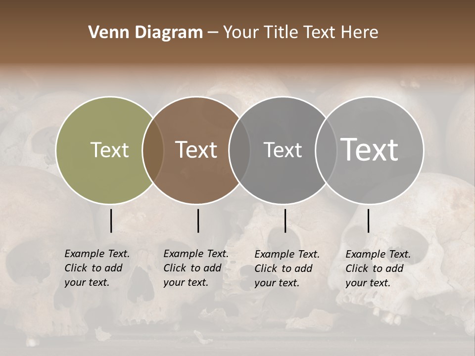 Skulls From A Mass Grave Of Khmer Rouge Victims In Choeung Ek Aka The Killing Fields Near Phnom Penh, Cambodia. PowerPoint Template