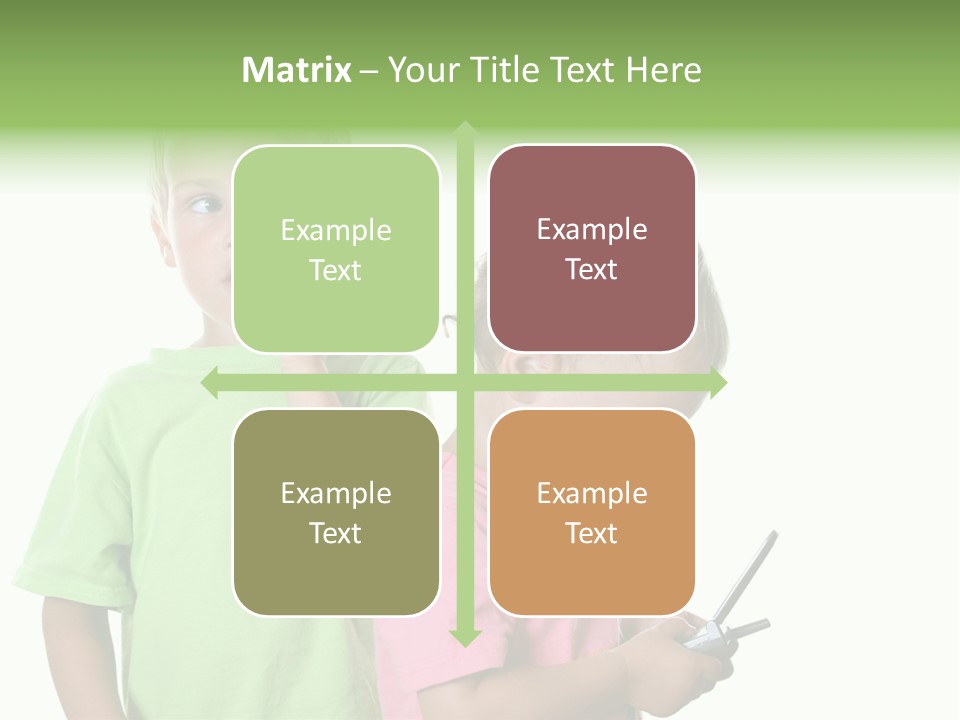 Motorhome Rv Flat In Desert PowerPoint Template