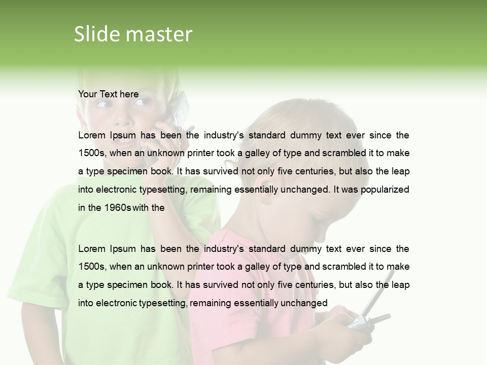 Motorhome Rv Flat In Desert PowerPoint Template